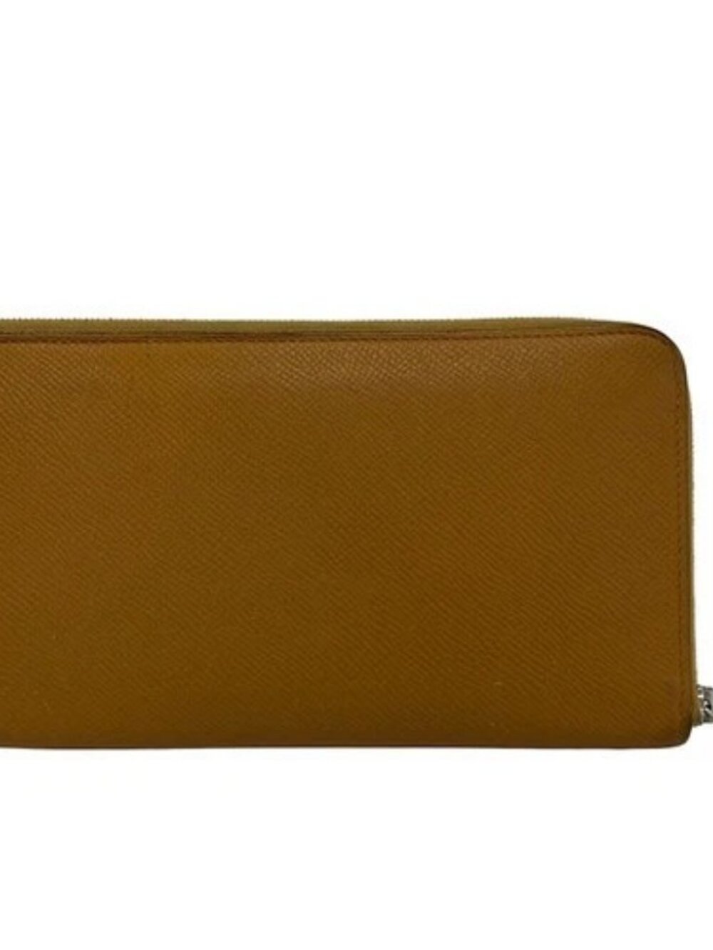 HERMES Azap Long Silkin Caramel Veau Epsom T Long Wallet